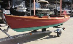 2010 Budsin 15' Lightning Bug "Katherine", Inboard Electric Motor, Trailer As Shown Included In Sale. This lightly used beautiful handcrafted boat is a rare find in the pre-owned market. These boats have to be ordered in advance and sometimes take years