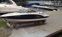 2010 Chaparral 196 SSI w/ Volvo 4.3GXI engine & no trailer. Boat has been stored in drystack at Lighthouse Marina and is in excellent condition with only 55 hours. Options include: Bimini top, Garmin GPS, depth finder, stereo, battery switch, cooler and