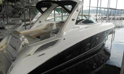 This is an immaculately kept undercover freshwater 310DA that has only 130 hours on Twin Mercruiser 5.0l MPI Bravo III. It is loaded with Generator with only 100 hours; Air/Heat; Flatscreen TV/DVD in Salon and Mid-Berth; Raymarine GPS/Plotter; Thru Hull