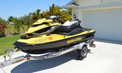 I have a 2011 Seadoo RXT iS 260 for SALE. It is in excellent condition with only 48 hours on the meter. Runs and looks great. Comes with 2011 Triton aluminum trailer with spare tire included. I am the original owner. I have all the paperwork and manuals.