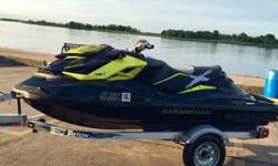 2012 Seadoo RXP X-260 PWC and a single axleTriton LT all aluminum trailer. Excellent condition, with only 38 hours on craft. One owner, purchased in August 2012. All maintinenece performed at 20 hrs,as well as completely serviced and inspected this month,