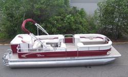New 24 ft top of the line Grand Island pontoon boat. Some of ours say Tahoe on the side and some say Grand Island. We are low on this model so please call to see what colors are in stock.This is a new 2012 8.5 ft wide 24 ft top of the line pontoon boat.