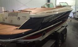 Just traded in a 2013 Chris-Craft Launch 25 with every option you could get. 8.2 Mercury Mag 380 hp, captains call exhaust, Heritage trim edition teak package, etc...70 hours, kept inside its whole life, and treated like a piece of furnature. Call Scott