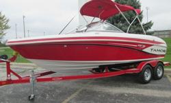 this is a 2013 Tahoe Q7 ssi that is 20.6 ft long and 8 ft wide. it has a brand new(not remanufactured) 5.0 mpi mercuiser direct from mercury which was installed at the local tracker service center that has a 12 month warranty. the interior of this boat is