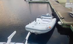 The Walker Bay was a dinghy on my Sea Ray that has been sold so I have no use for it. Honda 20 HP with electric start and power tilt. Lightly used comes with console, full rigging, navigation lights, pump, battery, electric starter, anchor, safety