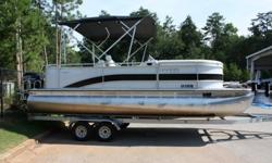 Up for sale is a gorgeous 2014 Harris 220 Cruiser TRITOON. This boat is still under the FACTORY WARRANTY for the boat and the motor!! The boat has been inspected, compression tested and fully freshly serviced. It is currently in line for a total detail.