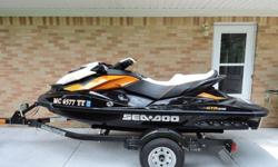MUST SELL! 2014 Seadoo GTR 215 forsale! The personal watercraft comes with a cover, trailer, lifejackets, built in bouey system and built in tether-docking units. The unit also has intelligent steering, braking and true nuetralThe Jetski is incredibly fun