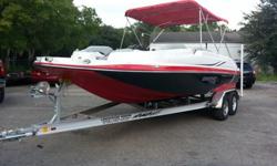 THIS UNIT IS A 2014 STARCRAFT 220 STAR STEP, HULL ID STR337721314, ENGINE IS A 2014 MERCURY 4.3 MPI SERIAL NUMBER 2A173822 , DRIVE IS A MERCURY ALPHA ONE ALSO A 2014 SERIAL NUMBER 2A122659, BOAT AND ENGINE HOURS ARE RIGHT AT 28 HOURS. YES IT IS UNDER
