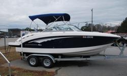 Up for sale is a pretty much LIKE NEW 2015 Chaparral 224 Sunesta deck boat. It is loaded with cool options including docking lights, fresh water system, stainless steel prop, great stereo with amp, table, snap in carpet, snap on bow and cockpit covers,