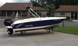 2016 Bayliner Element XL w/ 115 Mercury 4-Stroke & trailer. Boat is in great condition and has been stored at Lighthouse Marina. Options include: Garmin echo map DV43, stereo, cooler, wakeboard arch, bimini top, desert tan interior, dual gas tanks and