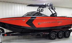 M Series Studio Elite StereoFlight Control Tower w/ Tow Pylon Surf System w/ Wave Plate and Wake Package Navigation and Docking Light Array Options: Accent Color Placement Bimini - Tower Mounted Bow ArmrestsBow Filler CushionSurf Select w/ Surf Switch