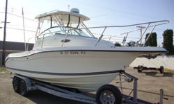GOOD VAlUE ! MANY UP GRADES
Since 1994 the 2300 Striper walk around cuddy has been the best seller for 17 years. Easy to tow,easy to launch and great riding boat.
The 2301 Walk Around I/O combines a sterndrive engine, a convenient layout, an eye-catching