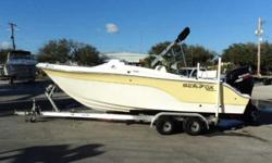 2008 Sea Fox 216DC 2008 Sea Fox is a dual console. Powered with a single Suzuki 175 four stroke with unknown hours. Compression is 155, 150, 145, 155. Equipped with a dual axle marine trailer, bimini top, bow cushions, bow anchor storage, bucket seats