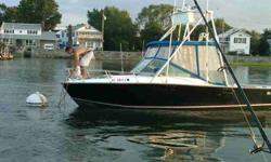 1977 25 feet Blackfin Yacht -
2 brand new Twin Ford 302 v8's motors four years ago
New props
Out riggers
Down rigger
Marlin tower with full hydrolic controls
Thru hull lamps
New interior 2yrs ago
Nn trailer ready for the water $22,000
Call 203-521-7247 or