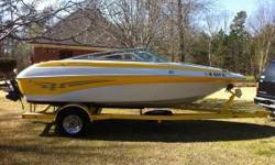 2006 Crownline V8 5.0 Alpha MerCruiser Inboard/Outboard 19ft 1in with yellow bimini Top (not Pictured) Nice condition, CD player, More than enough power for any type of skiing or Wake-boarding custom Prestige Trailer with trailer breaks. Great ridding