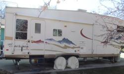 2006 Coachman Chaparral
$22,500
This a Model#277DS, non-smoking unit with double slides that sleeps 6. Comes with many options inlcuding "Steadyfast" stabilizing system, King size bed, hide-a-bed sofa, day/night shades, tinted safety glass, outside