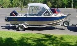 125 MERCURY 2-STROKE,9.9 MERCURY W/REMOTE THROTTLE,LOWRANCE FISH FINDER W/GPS,WASH-DOWN SYSTEM,MANUAL DOWN-RIGGER,2-CRAB POTS,COLUMBIA RIVER ANCHOR SYSTEM,EZ-LOADER GALV. TRAILER503-933-4484