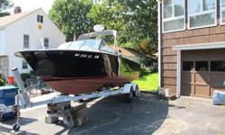 This1966 Chris Craft was totally modified in 1997 with a 5.7 LT 250 HP Mercruiser ,block is F/W cooled A new 55 gallon fuel cell was installed with new decks and hatches as well as all new wiring /gages /helm/seating This boat has been refreshed by a