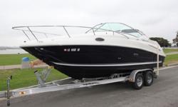 Visit www.BallastPointYachts.com for full specs and more photos. 24? Sea Ray 240 Sundance 2007 w/ Trailer for sale in San Diego.Very low hours and used almost exclusively in freshwater. Loaded with options and upgrades. Includes trailer, full storage