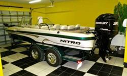 2009 Nitro 288 Sport This 2009 Nitro 288 Sport has only been used once! The owner bought the boat as leftover inventory and it has only been out in the water for 2 hours. She is powered by a Mercury Optimax 200 and doubles as a fishing boat and ski/wake