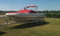 This boat has been owned by 1 owner since it was new in 2005. This boat includes the trailer & wake board tower. It is like new with just 88 hours! This boat is powered by a 5.0L. Great for a lake or river!