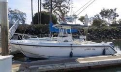 2001 Boston Whaler 26 Outrage for sale in San Diego. View More Details and Photos at: www.BallastPointYachts.comPowered by twin Yamaha 150hp HPDI 2stroke outboards. Electronics include Lowrance HDS 9 for GPS & Fishfinder w/Structure Scan, Standard Horizon