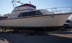 1988 32' Marinette Fisherman, New Imron paint for all exterior aluminum on boat, New Flybridge seat, New rear seat, New A/C/heat unit, full galley with icemaker, microwave, refrigerator, Stand up head with shower, New interior Curtains, New Custom