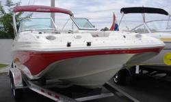 Pretty much like new 2009 Hurricane 196 20' deck boat for sale. This boat is in near mint condition inside and out. It is loaded with all the cool options that come on Hurricanes like a huge bimini top, passenger flip seat that can face forward or