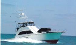 The Ocean 55 Super Sport is a big, brawny, fishing machine with aggressive styling, outstanding accommodations, and exceptional performance. This is a 3 stateroom fisherman with flybridge, tuna tower, and roomy cockpit. She has been seriously upgraded in