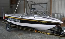 Only 1 owner since new. Well maintained with only 275 hours and serviced every season. Excellent condition! Always kept in lift and never left in the water. Includes custom stainless tower that easily folds allowing you to store the boat in any garage.