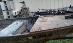 14' Ryan Craft John Boat great for duck hunting or fishing 30 horsepower Yamaha tiller steer outboard engine that cranks on 1stpull and runs like a dream it also has a self contained oil reservoir so that means no mixing gas brand new Minn Kota Edge 42lb