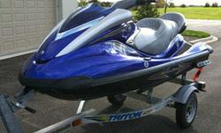 As the pictures show, Waverunner and trailer are in overall great condition. Waverunner has extremely low hours. The few times I rode the waverunner it got a lot of attention. The chrome anniversary features look stunning.
