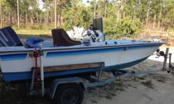 1985 16' MitchCraft with single axle galvanized steel trailer and a 70 HP Evinrude. ready to use, runs great