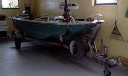 14' v -bottom boat, galvanized trailer, motor & extras. excellant shape. 2500 OBO (863)452-5016