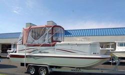 I am selling my 2008 Hurricane pontoon style deck boat. This boat is 24 feet long has a Yamaha four stroke 225 hp outboard with power trim and hydraulic steering. The boat has full mooring cover, Bimini top, full screened enclosure with tent style cover