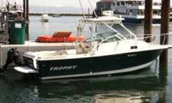 2352 WALK AROUND TROPHY BOAT WITH ENCLOSURE PERFECT CONDITION
GARMIN GPSTRIM TAB
CHINA TOILET
SL72 PATHFINDER RADAR and CHART PLOTTER 2010 CSOUNDER
SEARCH LIGHT
NAVMAN VHF 7100 OUTRIGGERS
5.0 INBOARD-OUTBOARD MOTOR
15 H.P. 4 STROKE KICKER MOTOR PRICE