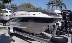 2004 Sea Ray 240 SUNDECK This is a Brokerage Listing****Very popular model. Great sand bar boat, complete with a bow ladder and sprayer wand. Seller added a late model trailer with spare tire and a recent install of a chartplotter GPS. If you have an
