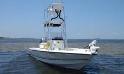 2004 Triton 240 LTS This 2004 Triton 240 LTS is an incredible shallow water fishing boat! The boat's foldable custom dual station tower gives anglers that extra perspective and the upper helm is fully functional. She's equipped with a quiet Yamaha F-250