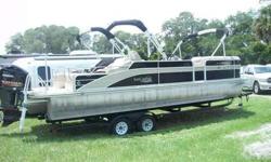 25 ft Yamaha Brand G-3. Loaded Powered by a Yamaha 225 4-stroke. Boat has many options including a stereo system, Bottom finder, Mooring cover (3) Biminis, lounge seating,3 pontoons with lifting strakes. Stainless steel propeller Many more items. Ski tow