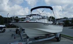 Looking for a New 19 come and see this boat. She is in pristine condition with only 138hrs on her. Boat comes with a Brand New Garmin 740s Chart Plotter, Fusion MS-IP700 Stereo, built in VHF tied into chart plotter for positioning, Bimini Top, Live Well,