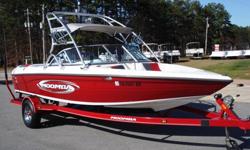 Super clean loaded 2006 Moomba Outback V for sale. This boat is the perfect crossover boat for the family that loves to do all kinds of watersports. It has a good ski wake and a great wakeboard and wakesurf wake. It comes with a factory color matched