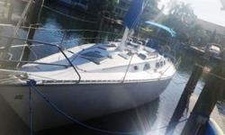 Sail BoatFiberglass34 foot Loa12 foot beam4.5 foot draft6.2 ft headroom(2) Danforth style anchors w/chain & rode.Large ss wheel(2) extra large fenders(5)All new sea cocks(8/14)New Cutlass Bearing (8/14)New Propeller (8/14)Fresh painted bottom (8/14)