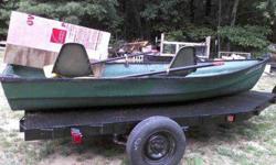 Nice 2 person fishing boat. Great for small lakes/ponds. Serious inquiries only please. CASH only, PICK up only. Please no emails. Contact Jason