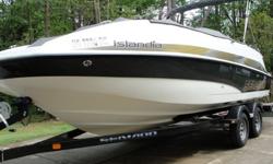 Super Sweet 2010 Seadoo Islandia
Don't buy new - save over $10,000 with this "Like New Condition" Seadoo. There are only a few minor scratches on the hull, otherwise it looks and runs like new inside and out. This boat is loaded with modern conveniences