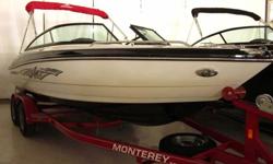 2013 Mercury 4.3 MPI Engine, FSX PackageBRAND NEW 2013 Monterey 204 FS Power Bowrider Boat with 220 HP Mercury Engine, FSX Package, and Wooven Cockpit Flooring Upgrade PackageNeed Immediate Assistance? Call : (214)951-7800 Or view More Boats @