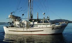 Turn key - Ready to fish including gear and all electronics - very clean and well maintained. Owner retiring. ? Location: Prince Rupert, BC? Built: 1974 Deltaga Boatworks ? 37'10" x 11'3" x 4'8"? Engine: 471 GMC Diesel? Rebuilt Hours: 2 Seasons? Reduction