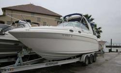 2003 Sea Ray 260 SUNDANCER The boat has new batteries,water pump,new belts. The boat has a gen-set 5KW. Windless,Flatscreen TV.Clarion MP# player. McClain triple Axle trailer with new brakes,New Tires,New jack and all new bunk covering. For more