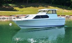 This 2006 Bayliner Express Cruiser is in fantastic condition inside and out. Believe it or not, it only has 32 HOURS on it. Since it is almost 30 feet long and 10 feet wide, it feels enormous inside. It has a huge V berth, a huge aft berth, a large
