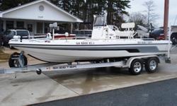 This boat is in AWESOME condition inside and out!! It is loaded with every option imaginable for that incredible fishing trip to the lake or bay. It comes with a Power Pole, Jensen stereo, Lowrance GPS, (2) Lowrance fish finders, Minn Kota trolling motor,