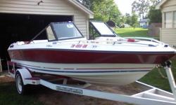Nice Avanti planes off good rides alot smoother than bayliners has new floor decent seats 4.0l mercruiser inboard with alot of new parts and gaskets! Outdrive in great shape has new impeller and gear oil, boat has been winterized!!! comes with 4 different